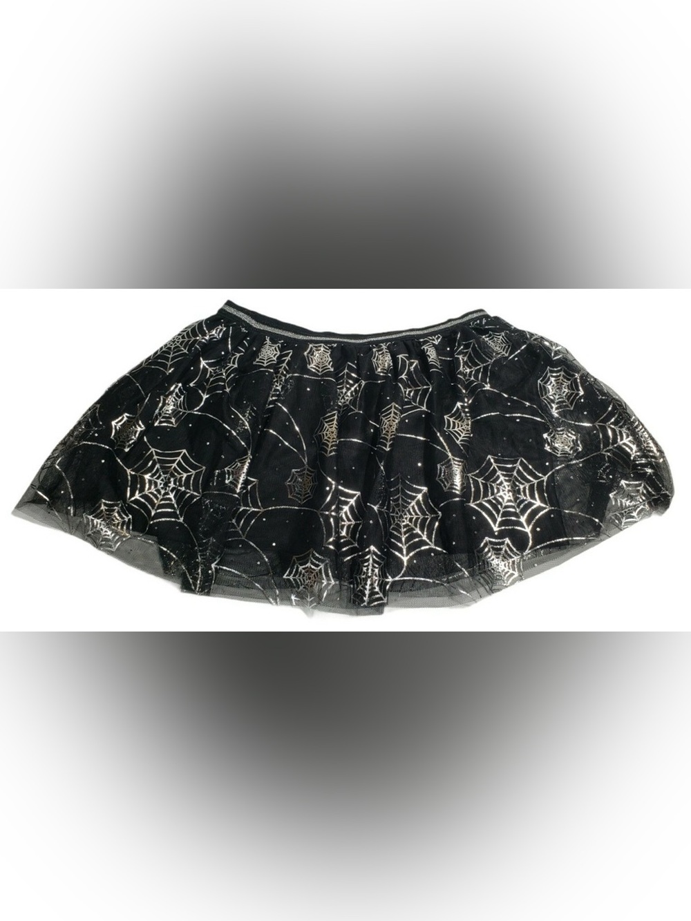 Black Spiderweb Tulle Skirt Girl's Halloween Skirt